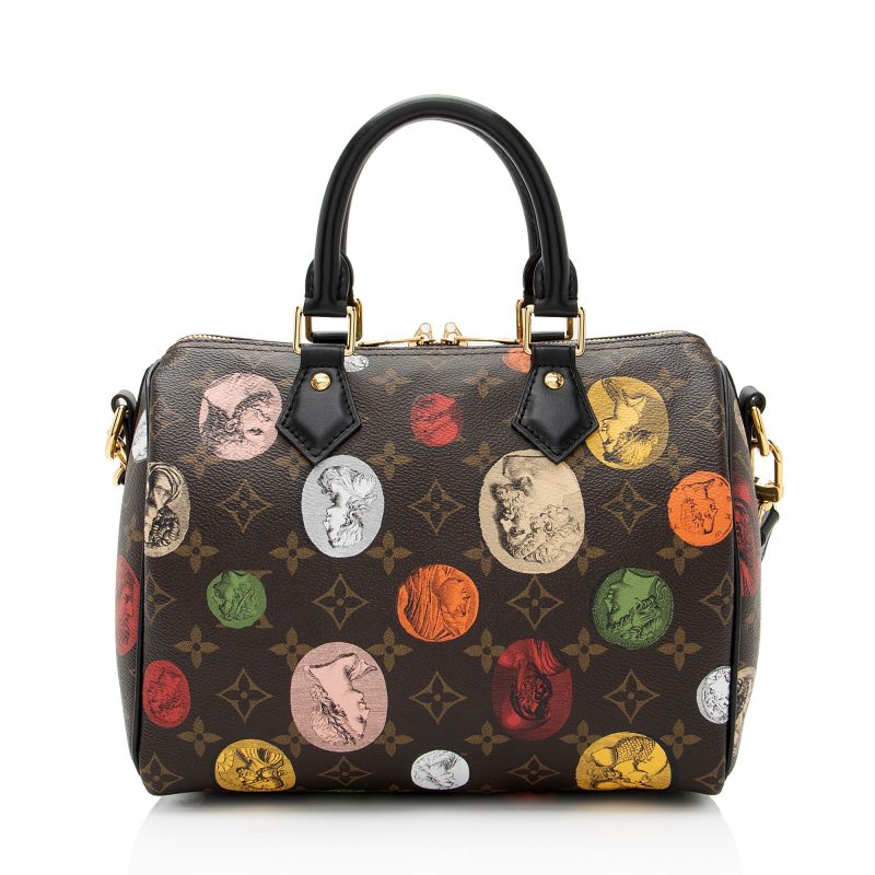 Louis Vuitton x Fornasetti Monogram Cameo Canvas Speedy Bandouliere 25 Satchel (SHF-GXLt9L) - Image 2