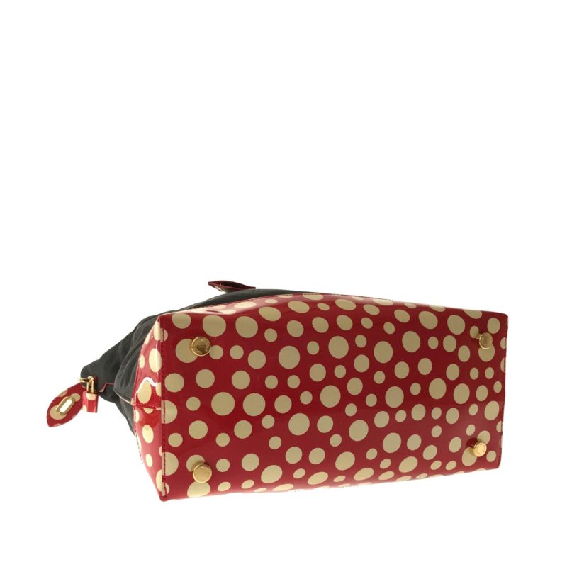 Louis Vuitton x Yayoi Kusama Monogram Infinity Dots Lockit Vertical MM (SHG-t3OX0e) - Image 3
