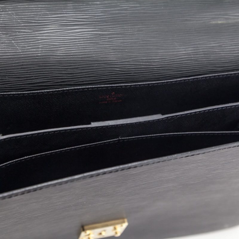 Louis Vuitton Black Epi Leather Pochette Accessoires - Image 14