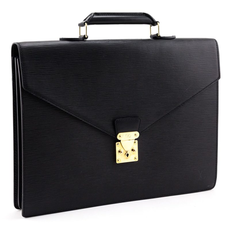 Louis Vuitton Black Epi Leather Pochette Accessoires - Image 2