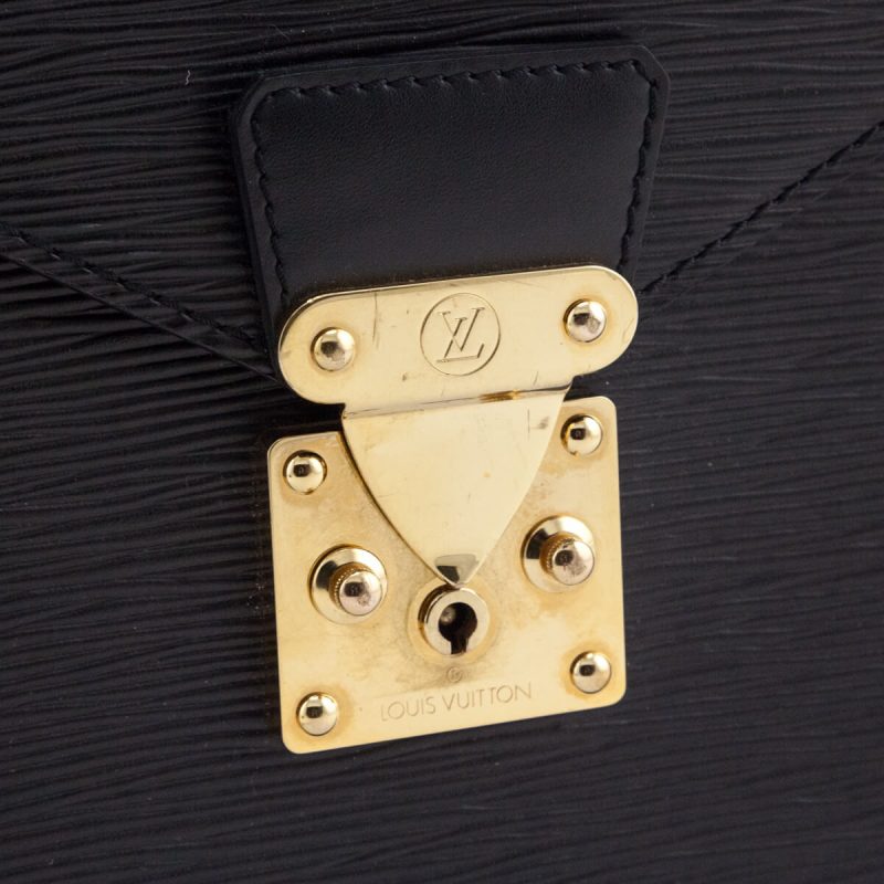 Louis Vuitton Black Epi Leather Pochette Accessoires - Image 12