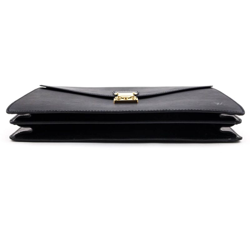 Louis Vuitton Black Epi Leather Pochette Accessoires - Image 4