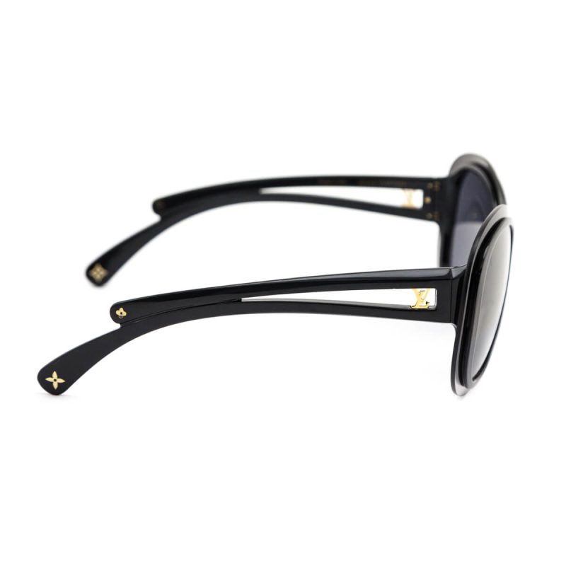 Louis Vuitton Black Flower Ankle Strap Sandals 37.5 - Image 3