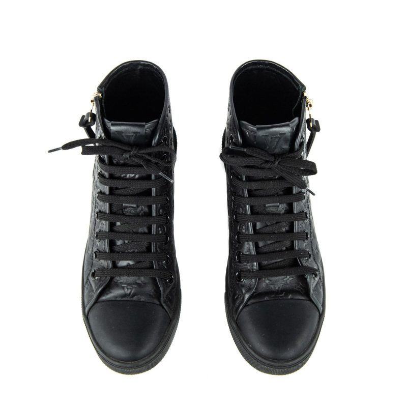Louis Vuitton Black Leather Riding Boots SZ 35 - Image 2