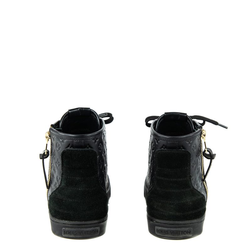 Louis Vuitton Black Leather Riding Boots SZ 35 - Image 4