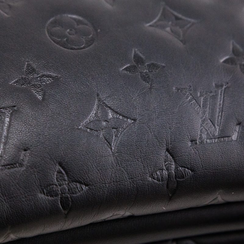 Louis Vuitton Black Monogram Embossed Luxembourg Trainer Sneaker 7 - Image 8