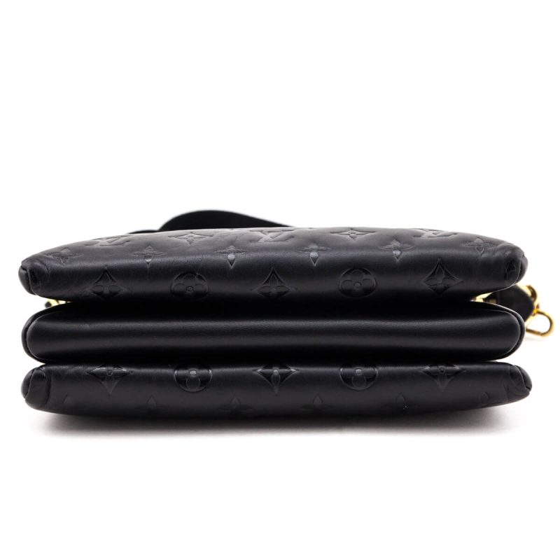Louis Vuitton Black Monogram Embossed Luxembourg Trainer Sneaker 7 - Image 4