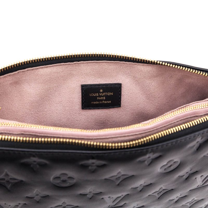 Louis Vuitton Black Monogram Embossed Luxembourg Trainer Sneaker 7 - Image 9
