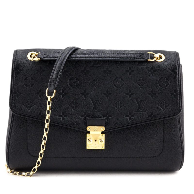 Louis Vuitton Black Monogram Empreinte Saint Germain MM Bag