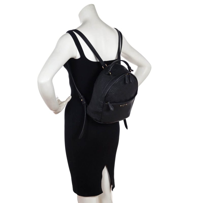 Louis Vuitton Black Monogram Empreinte Speedy 20 Bandouliere Bag - Image 10