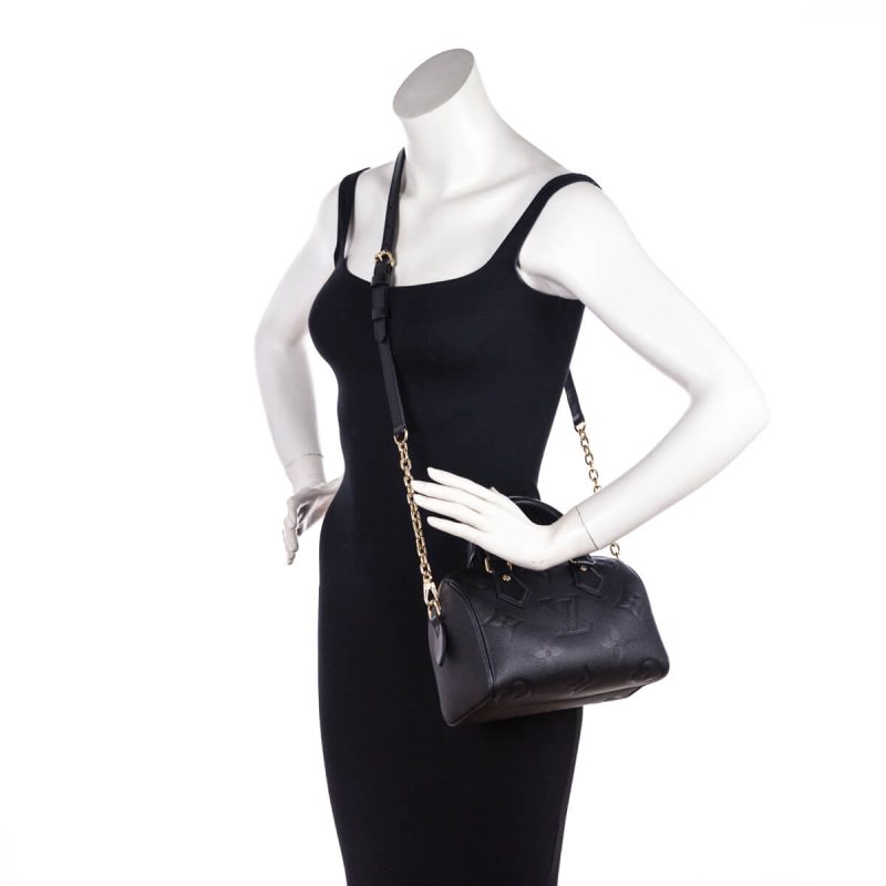Louis Vuitton Black Monogram Empreinte Twinset Bag - Image 7
