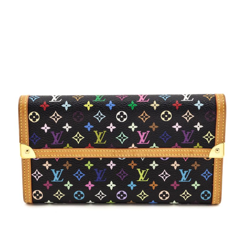 Louis Vuitton Black Monogram Multicolore Sarah Wallet NM