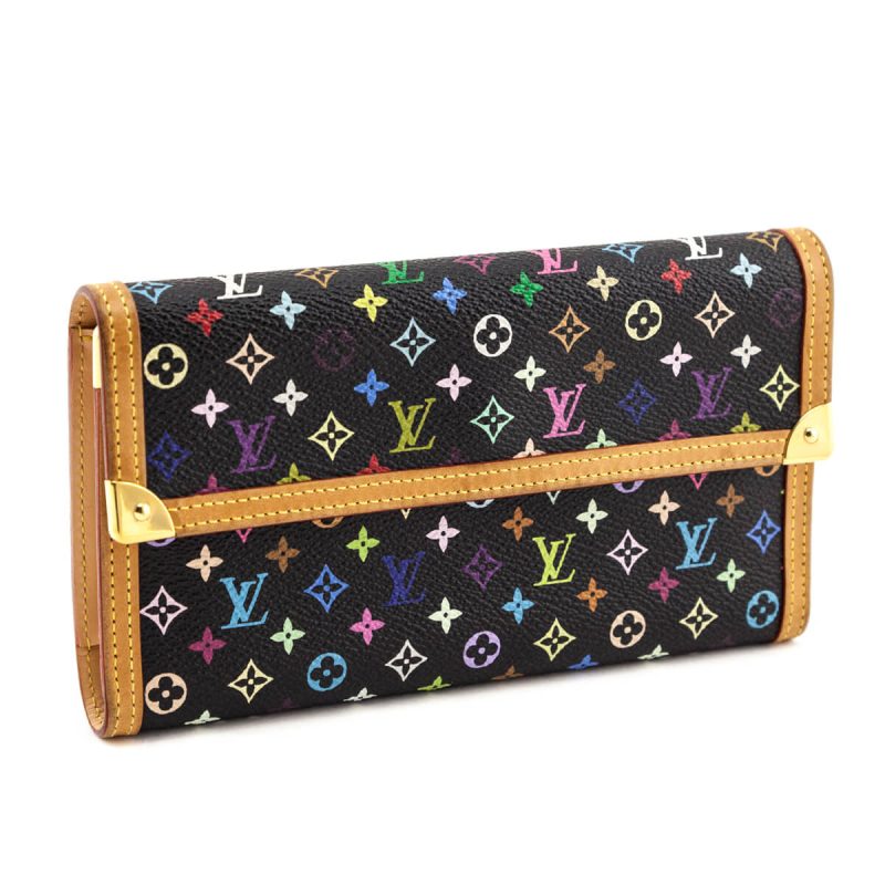 Louis Vuitton Black Monogram Multicolore Sarah Wallet NM - Image 2