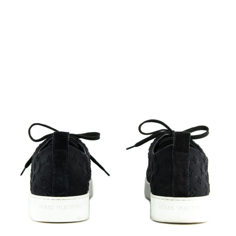 Louis Vuitton Black Suede Sandals - Image 4
