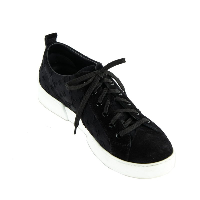 Louis Vuitton Black Suede Sandals - Image 3
