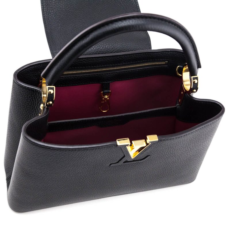 Louis Vuitton Black Taurillon City Steamer GM - Image 9