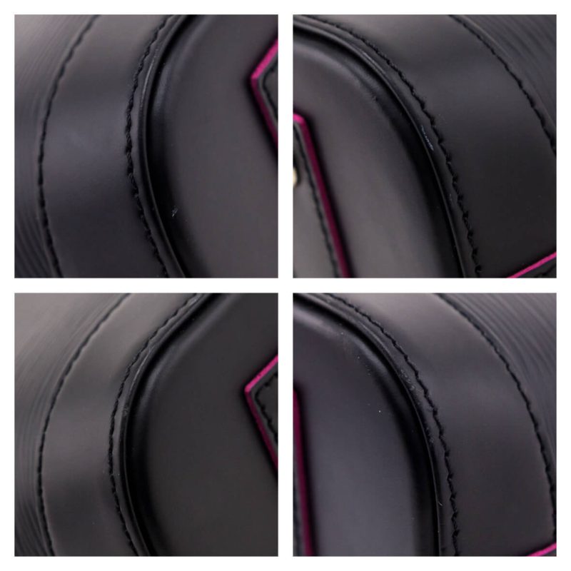 Louis Vuitton Black & Hot Pink Epi Saint Cloud NM - Image 5