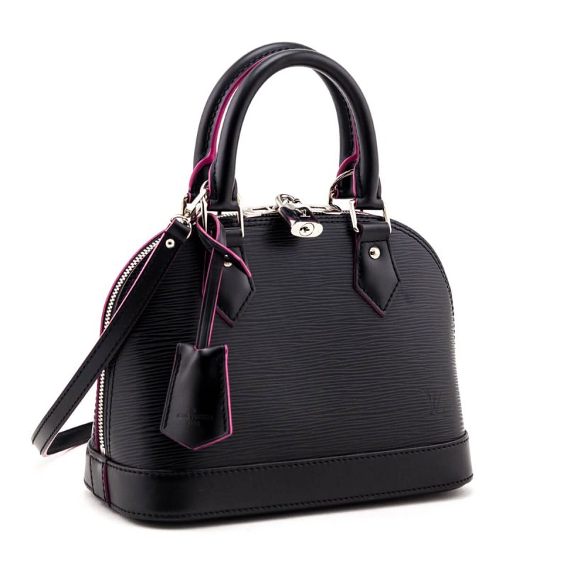 Louis Vuitton Black & Hot Pink Epi Saint Cloud NM - Image 2