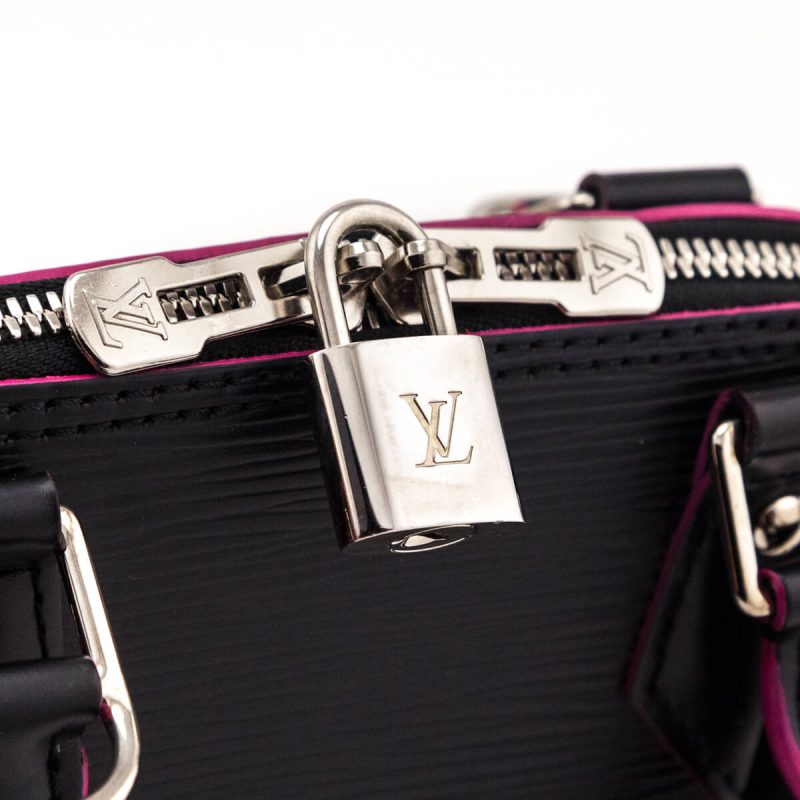 Louis Vuitton Black & Hot Pink Epi Saint Cloud NM - Image 8