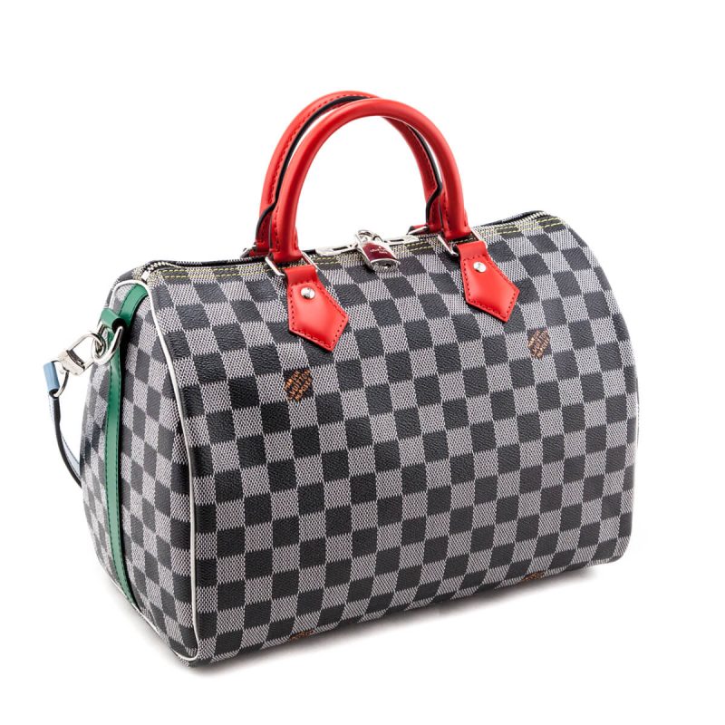 Louis Vuitton Black & White Monogram Patent Hot Springs Backpack - Image 2