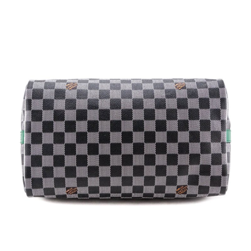 Louis Vuitton Black & White Monogram Patent Hot Springs Backpack - Image 4