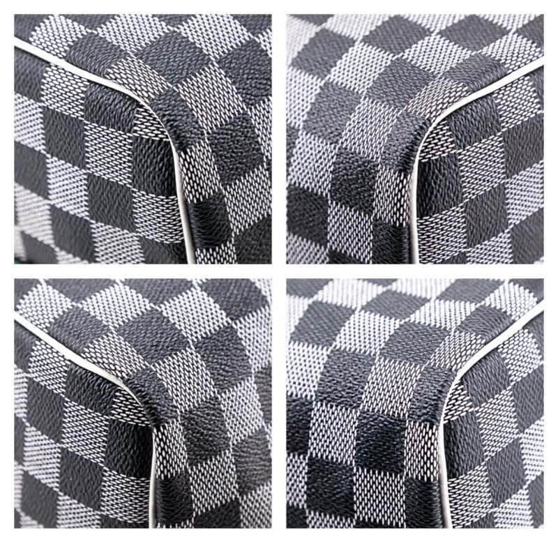 Louis Vuitton Black & White Monogram Patent Hot Springs Backpack - Image 5