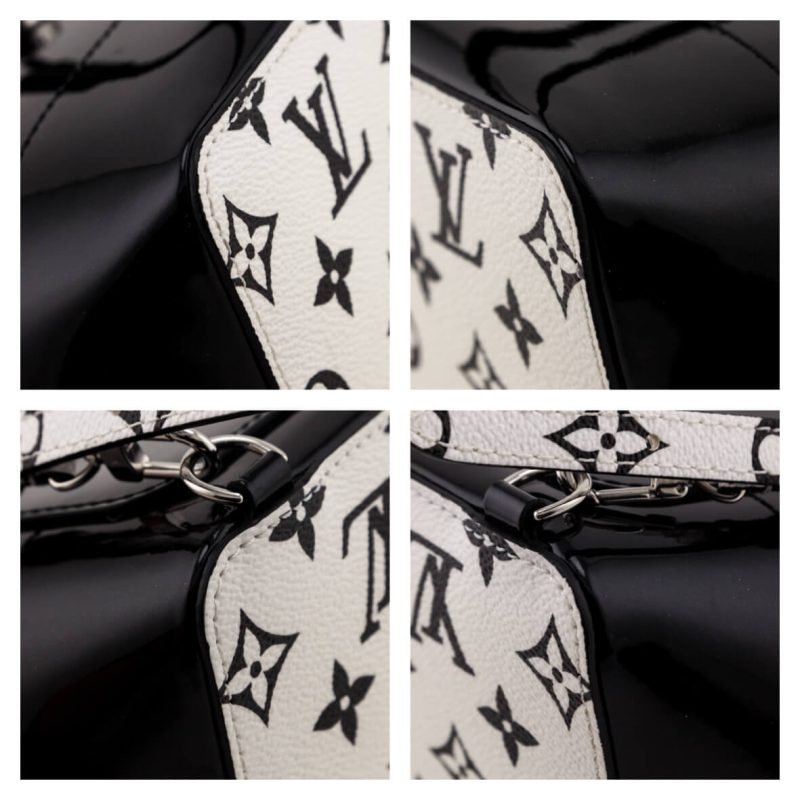 Louis Vuitton Black & White Nylon Jacquard Sporty Strap - Image 5