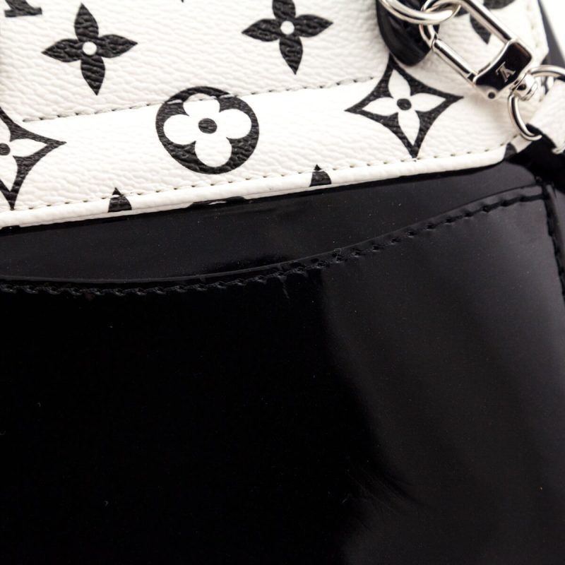 Louis Vuitton Black & White Nylon Jacquard Sporty Strap - Image 6