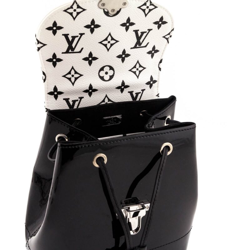 Louis Vuitton Black & White Nylon Jacquard Sporty Strap - Image 8