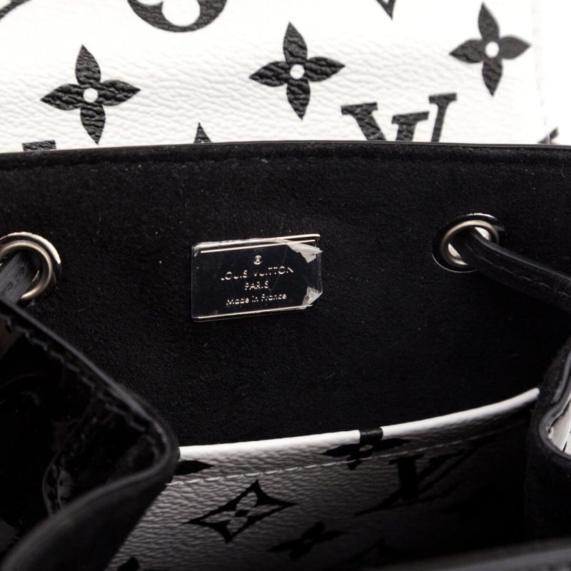 Louis Vuitton Black & White Nylon Jacquard Sporty Strap - Image 9