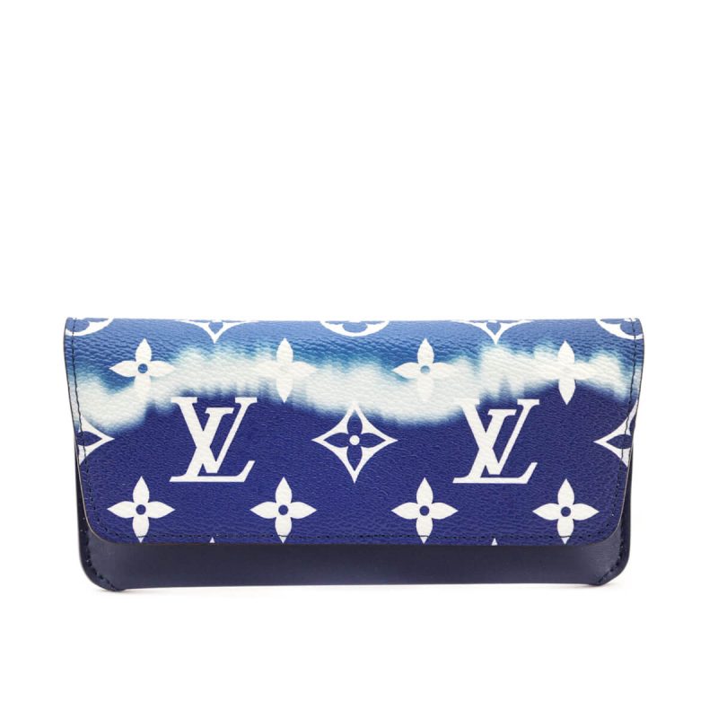 Louis Vuitton Blue Hamptons By The Pool Giant Monogram and Raffia OnTheGo GM