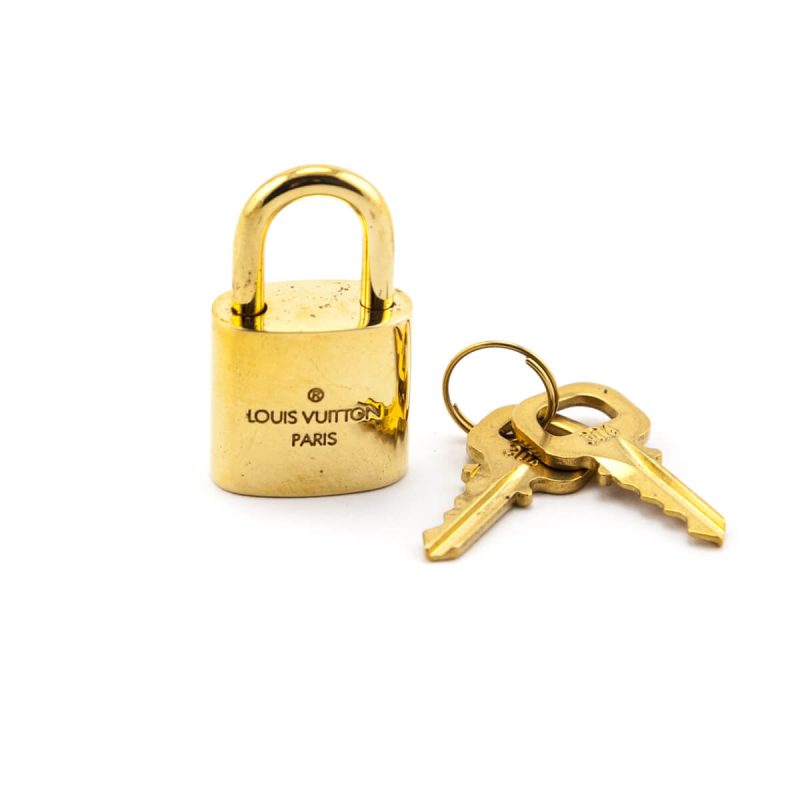 Louis Vuitton Brass Vintage Lock & Keys