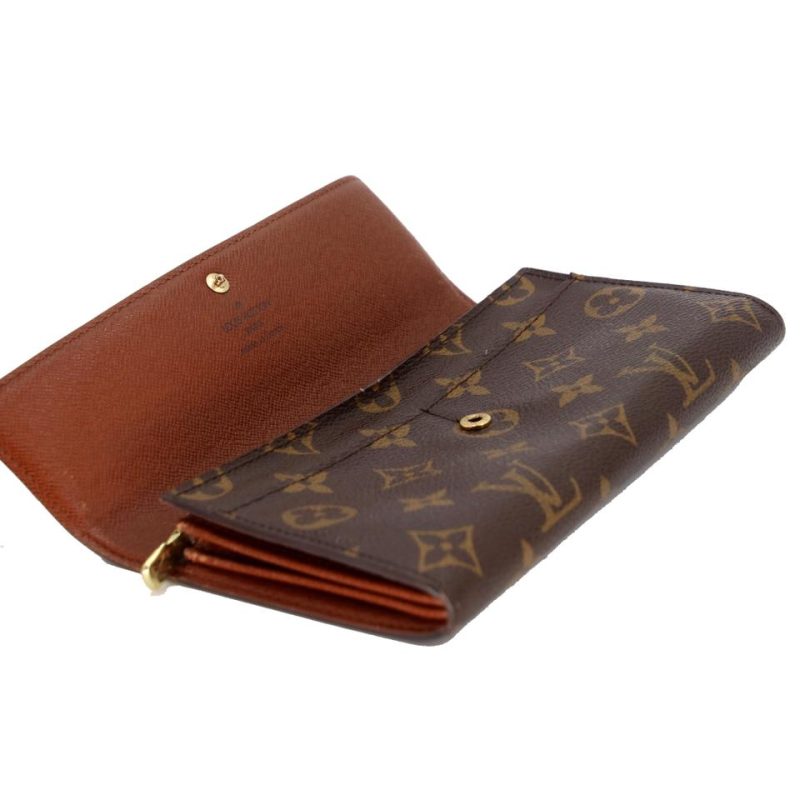 Louis Vuitton Monogram Coated Canvas Sarah Continental Wallet LV-1118P-0022 - Image 5