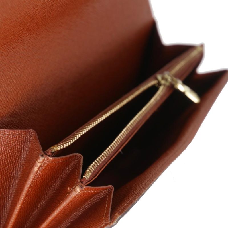 Louis Vuitton Monogram Coated Canvas Sarah Continental Wallet LV-1118P-0022 - Image 8