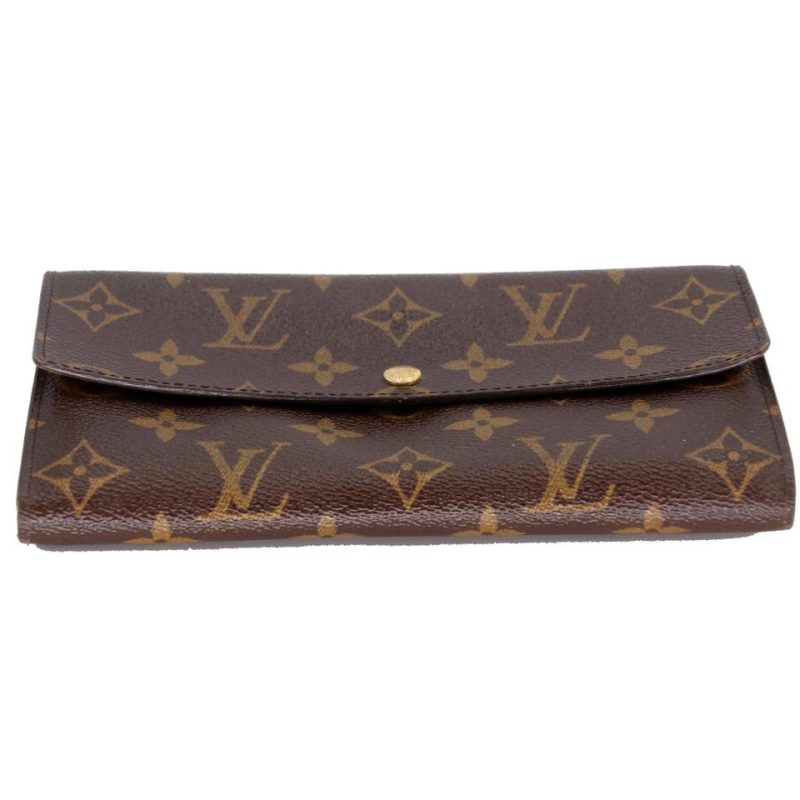 Louis Vuitton Monogram Coated Canvas Sarah Continental Wallet LV-1118P-0022 - Image 3