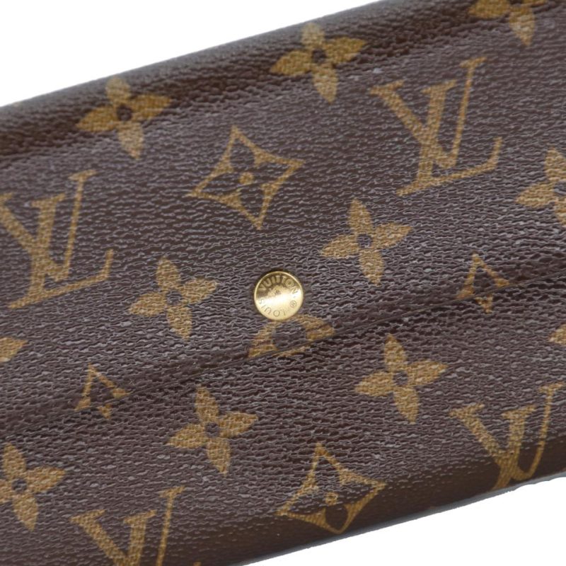 Louis Vuitton Monogram Coated Canvas Sarah Continental Wallet LV-1118P-0022 - Image 6