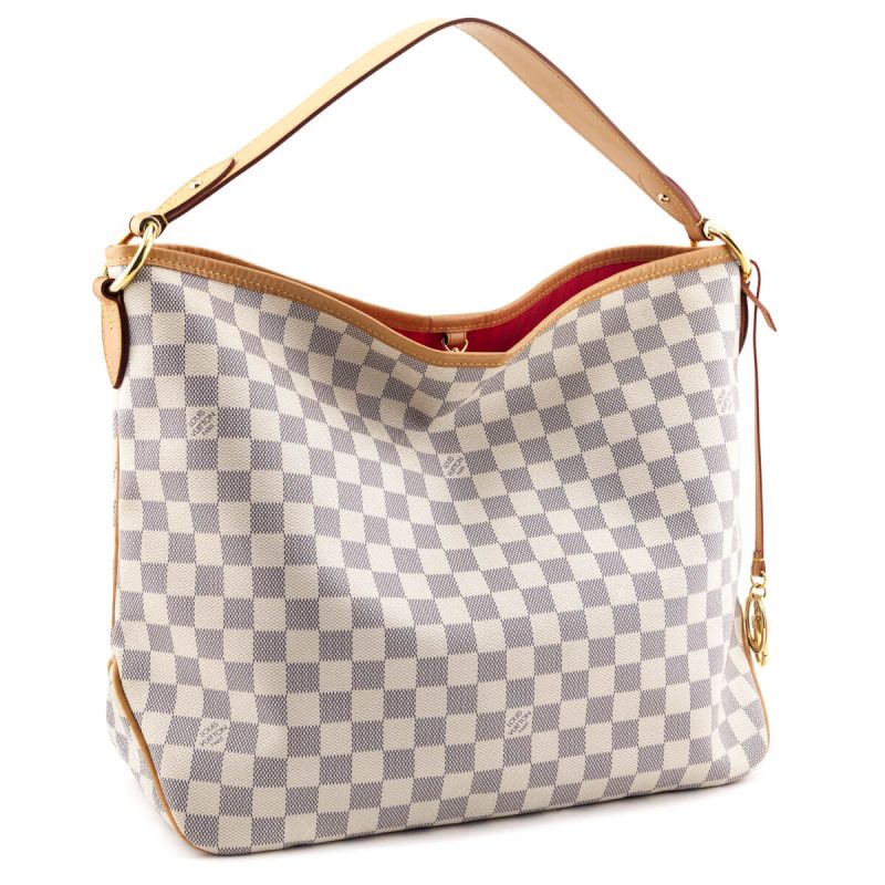 Louis Vuitton Damier Azur Delightful MM Shoulder Bag (SHF-dOaylq) - Image 2