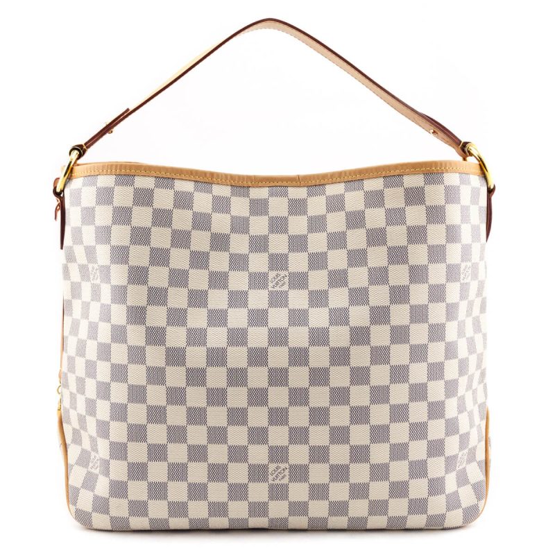 Louis Vuitton Damier Azur Delightful MM Shoulder Bag (SHF-dOaylq) - Image 3