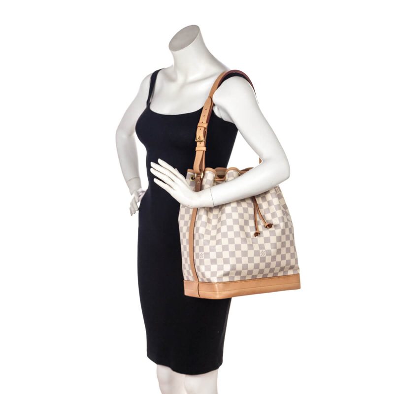 Louis Vuitton Damier Azur Noe Shoulder Bag N42222 - Image 9