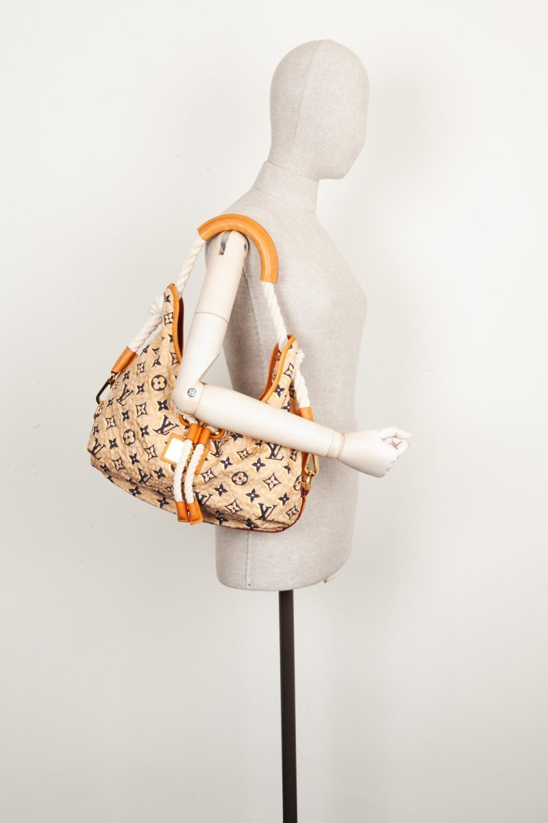 LOUIS VUITTON Bulles Marine M40238 Nylon Monogram・Pattern Size PM - Image 2