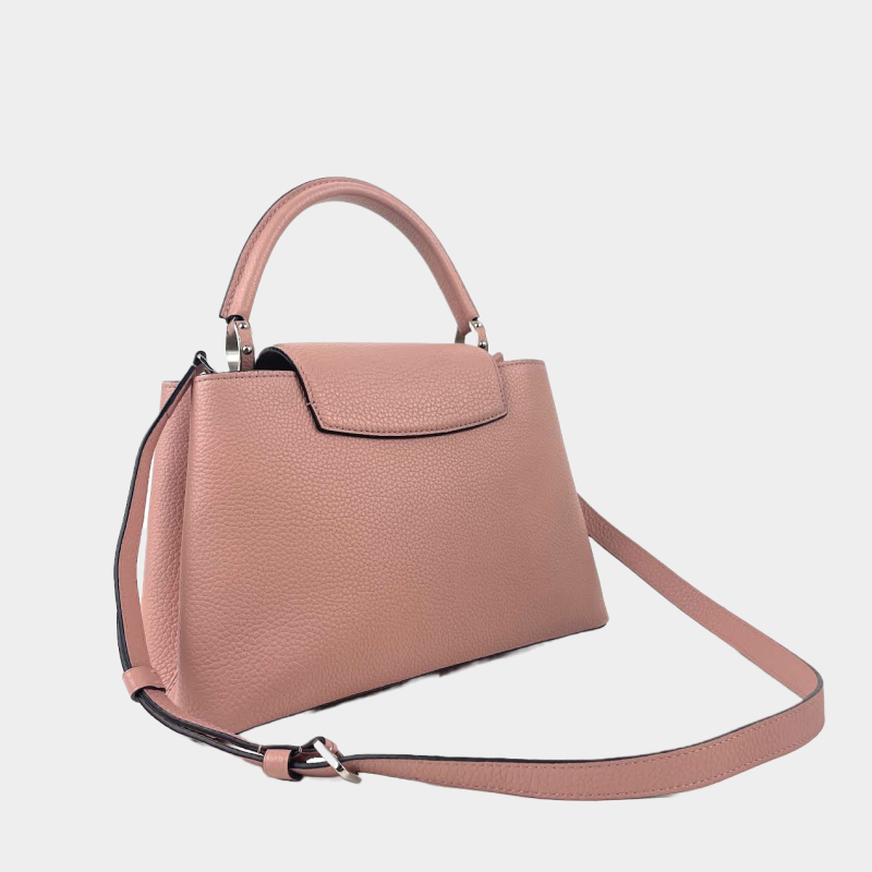 LOUIS VUITTON Capucines Noir/Pink M42242 Taurillon Leather Size PM - Image 4