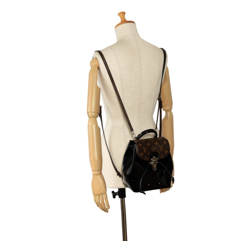 Black Louis Vuitton Monogram Vernis Wynwood Crossbody Bag - Image 8