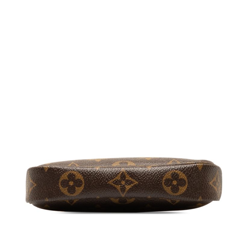 Brown Louis Vuitton Monogram Mini Pochette Accessoires Shoulder Bag - Image 4