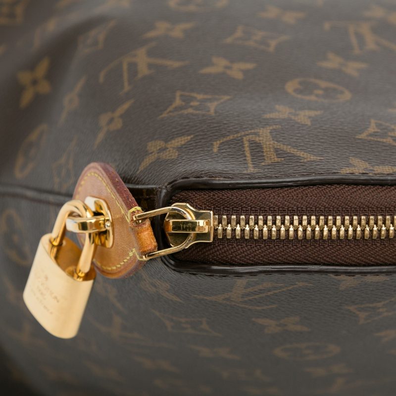 Brown Louis Vuitton Monogram Lockit PM Handbag - Image 9
