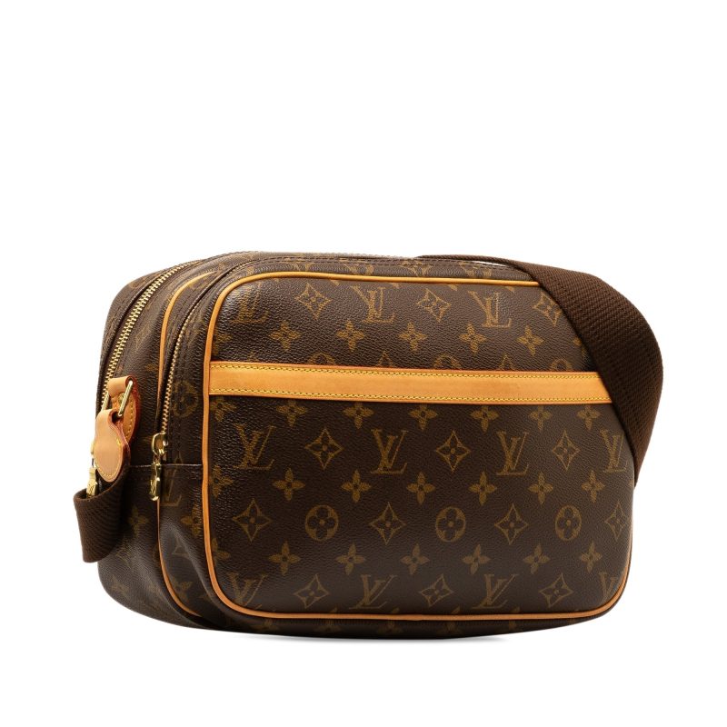 Brown Louis Vuitton Monogram Reporter PM Crossbody Bag - Image 2