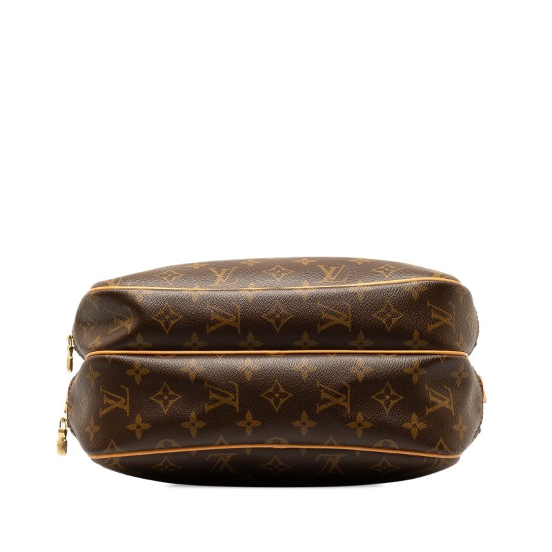 Brown Louis Vuitton Monogram Reporter PM Crossbody Bag - Image 4