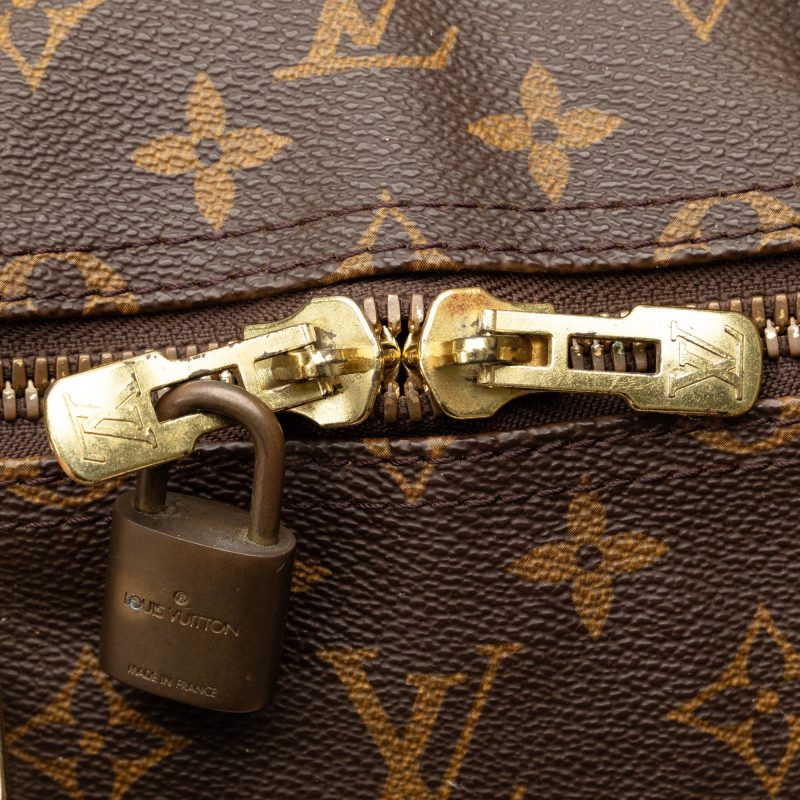 Brown Louis Vuitton Monogram Keepall 55 Travel Bag - Image 10