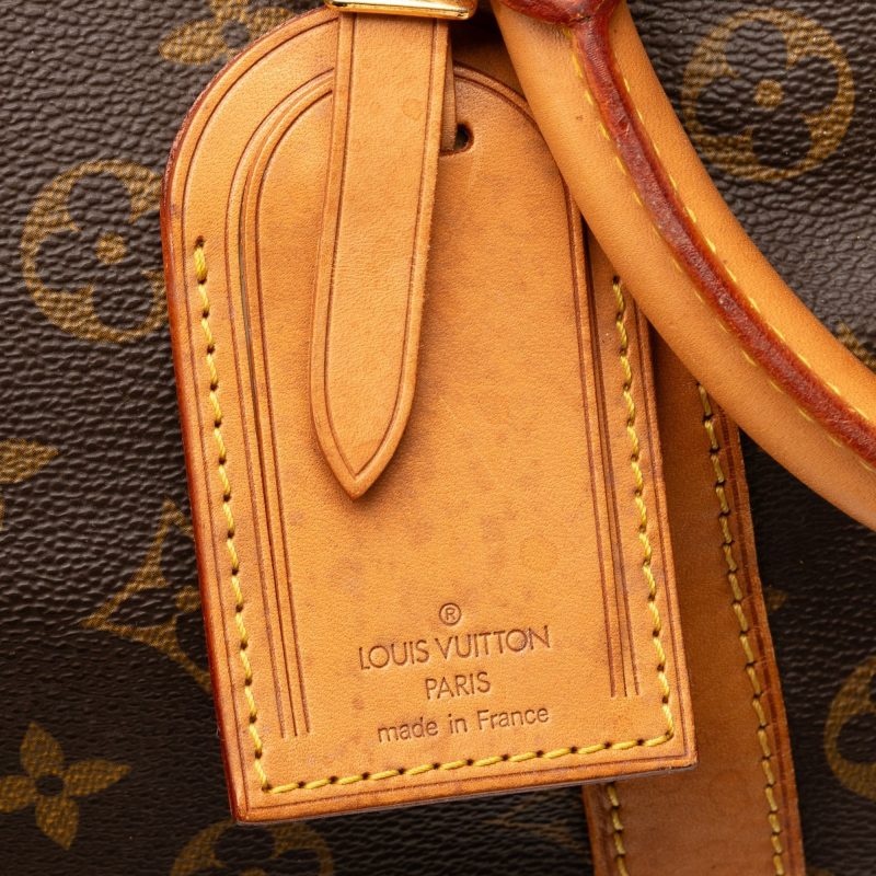 Brown Louis Vuitton Monogram Keepall 55 Travel Bag - Image 11