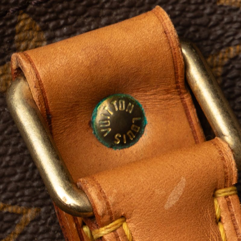 Brown Louis Vuitton Monogram Keepall 55 Travel Bag - Image 15