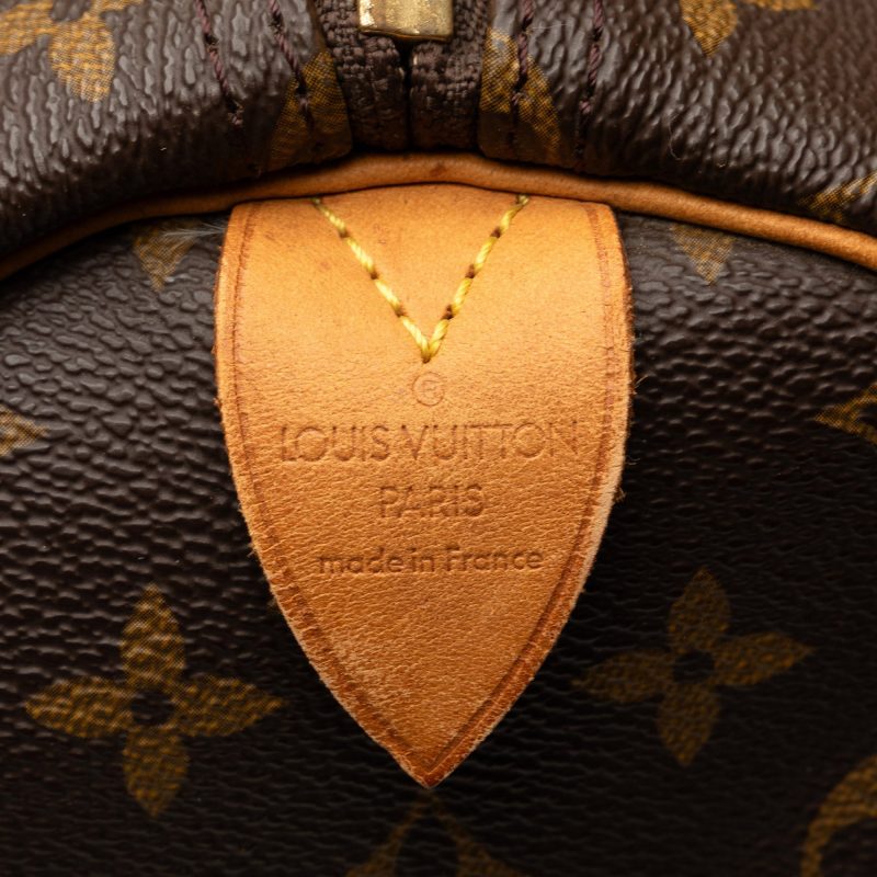 Brown Louis Vuitton Monogram Keepall 55 Travel Bag - Image 6